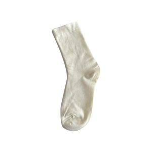 Klassische weiße Baumwollsocken für Damen mit weicher Strickstruktur und Komfort