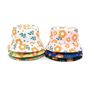 Chapeau Bob Enfant Imprimé Floral Respirant Bord Large Chapeau De Soleil Pour Garçons Filles Voyage Été Protection