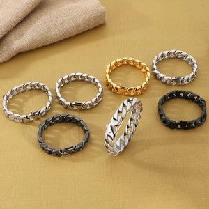 Cuban Link Bracelet Men Stainless Steel Wide Curb Chain Industrial Vintage Retro Hip Hop Jewelry Accessory
