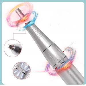 Silver electric nail drill machine with 45000 RPM high speed and low heat dissipation
