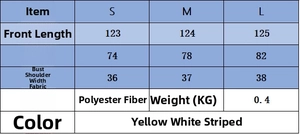 Size chart showing S-L dimensions for the long slim fit polyester dress in various colors