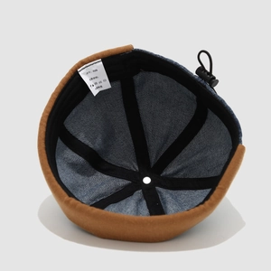 Detailansicht der Kinder-Vermieterkappe mit Denim-Futter und verstellbarem Kordelzug