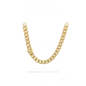 Detailed dimensions of 450mm gold Cuban chain with 9mm width and 86g weight details