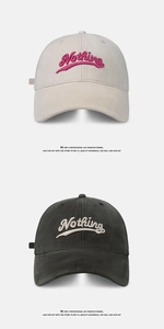 Detailed view of high-density cotton twill baseball caps with premium 3D letter embroidery