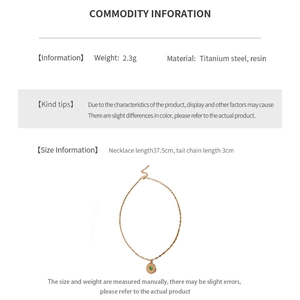 Detailed specifications of sunflower pendant necklace with 37.5cm chain length and 3cm tail