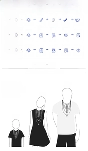 Detailed necklace length guide and size chart for men, women, and children fit