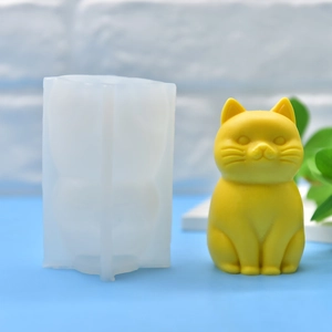 Lucky cat silicone mold set for DIY candles, soap making and handmade resin crafts