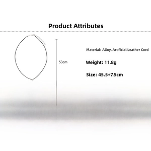 Infographic of black resin heart pendant necklace with length and weight specifications