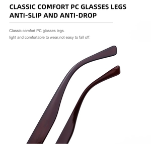 Detail of dark red PC temple tips for sunglasses with non-slip and ergonomic design