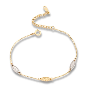 S925 sterling silver gold plated bracelet with sunburst engraved metal charms