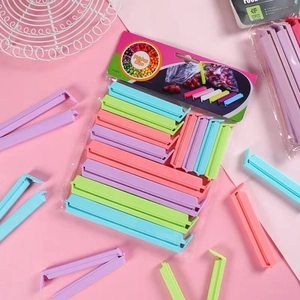 Plastic Food Sealing Clips Bag Clips For Snack Storage Moisture-proof Colorful Kitchen Sealer Clamps