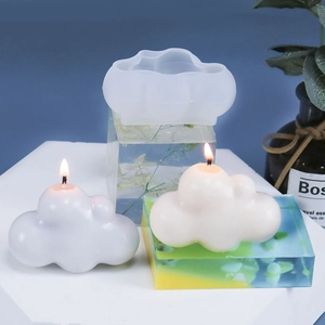 Stampo in silicone 3D a forma di nuvola per candele profumate e saponi fatti a mano fai da te