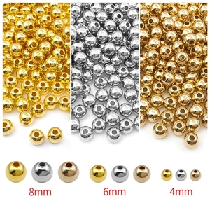 DIY Schmuckperlen in Gold Silber und Roségold Ausführungen in verschiedenen Größen