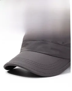 Detail of reinforced brim stitching on a quick-drying breathable sport sun hat