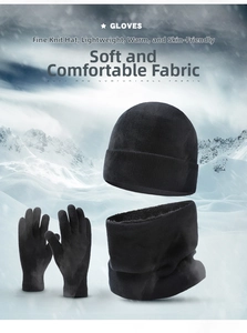 Dettaglio set invernale con fodera in pile termico e tessuto in maglia morbida