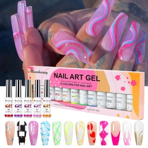 Nail Art Spider Gel Drawing Liner Gel For 3D Painting UV LED Soak Off Multicolor DIY Manicure Design
