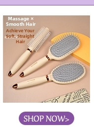 Dreiteiliges Haarbürstenset mit Rund- und Paddelbürsten in Creme und Gold