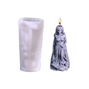 Ghost Bride silicone candle mold for Halloween DIY horror statue plaster decorations