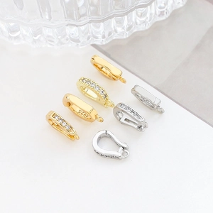 S925 sterling silver connector clasps for jewelry making in gold and silver finishes