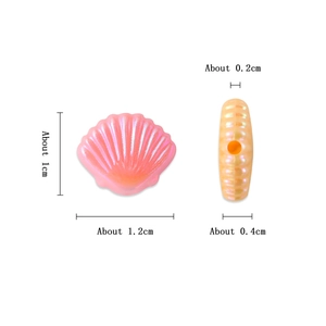 Perline di conchiglia perlate rosa da 1,2 cm per creazione di gioielli fai da te e artigianato