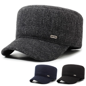Berretto Militare Invernale Da Uomo In Lana Caldo Con Paraorecchie Antivento Cappello Cadet Regolabile Foderato In Pile