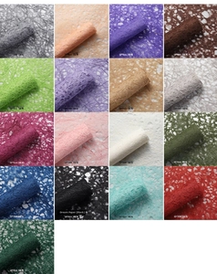 Detailed grid showing 17 colors of hollow dream paper for luxury floral bouquets