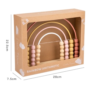 Boulier arc-en-ciel dans son emballage avec dimensions de 28x22.5x7.5cm