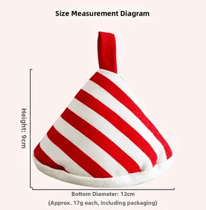 Kitchen heat resistant pot handle cover dimensions showing 9cm height and 12cm diameter