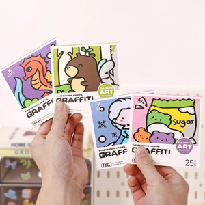 25-page mini watercolor coloring book for kids featuring ocean and fairy tale themes