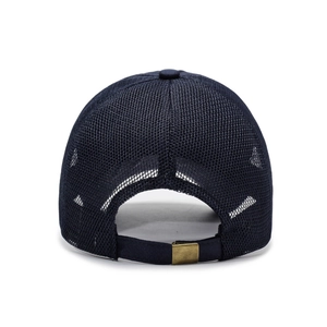 Casquette de baseball en maille bleu marine avec tissu respirant et boucle réglable