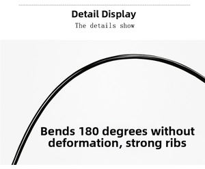 Macro de varillas de paraguas flexibles con resistencia a la flexión de 180 grados sin daño
