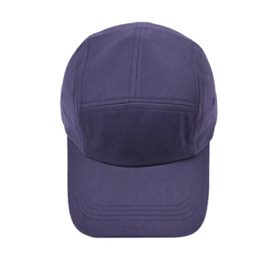 Cappellino baseball 5 panel viola scuro per sport all'aperto e protezione solare