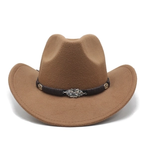 Macro view of Western cowboy hat features including silver leaf metal and woven rope band