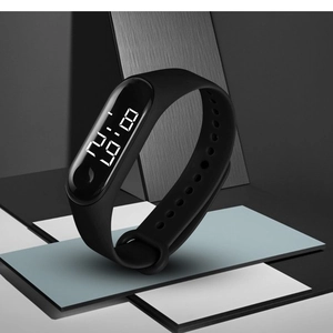 LED Digital Watch Waterproof Silicone Strap Sports Fashion Electronic Wristwatch For Kids Students Men Women