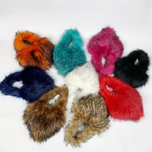 Multi-color heart-shaped faux fur crossbody bags for children with plush shell design