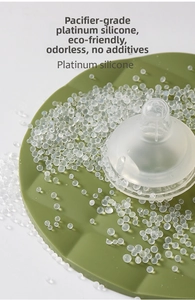 Macro detail of high-quality platinum silicone material used for heat resistant placemats