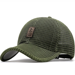Mesh Baseball Cap Breathable Cotton Sun Protection Outdoor Summer Casual Trucker Hat For Men Women Adjustable