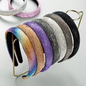 Cerchietto Imbottito con Strass Stile Coreano alla Moda per Donna Fascia per Capelli in Cristallo Luccicante Accessori per Capelli da Festa
