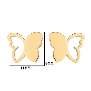 Detailansicht der Schmetterlingsstecker mit Größenangaben von 11 mm und 9 mm