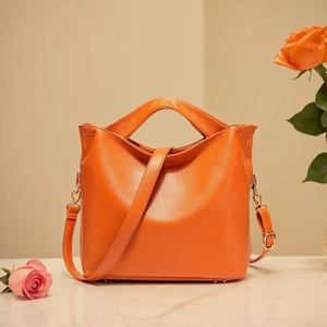 Fashion Women Handbag Lychee Pattern Leather Tote Wing Bag Large Capacity Commute Shoulder Crossbody Bag With Removable Strap