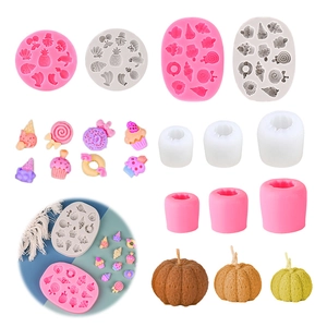 Silicone Mold DIY Fondant Chocolate Candy Cake Decorating Pumpkin Fruit Dessert Shape Handmade Baking Accessory