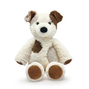 Stuffed Dog Plush Toy Spotted Puppy Doll With Scarf Soft Animal Throw Pillow For Kids Gift Home Decor