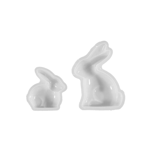 Easter rabbit silicone mold set for DIY scented candles and plaster crafts