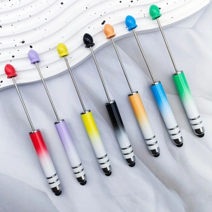 Telescopic touch screen stylus pens in seven bright colors with stainless steel body