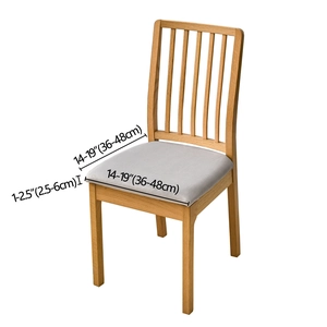 Detailed dimensions showing fit for waterproof PU leather elastic chair seat cover