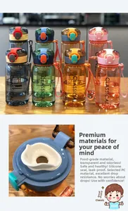 Macro detail of food-grade PC plastic water bottle lid with leak-proof silicone seal