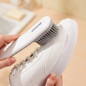 Ecoco long handle soft bristle shoe cleaning brush for laundry and household care