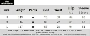 Detailed size chart for the long sleeve printed dress with waist and length dimensions