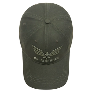 Casquette tactique US Air Force vert olive avec broderie d'aigle et toile de coton