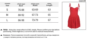 Tableau des tailles détaillé pour robe sexy montrant les mesures pour S, M et L
